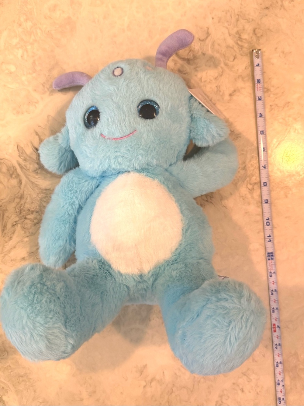 NWT The Bear Factory Plush for the Planet Baby Blue Alien Plush 16 in